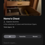Humidor Detail View of the humidor Companion app for the iOS platform