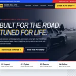Automotive garage website demo by Peaksoftware 93
