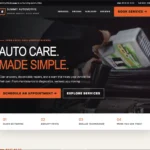 Automotive garage website sample by Peaksoftware 93