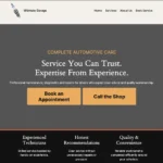 Ultimate Garage sample garage website by Peaksoftware 93